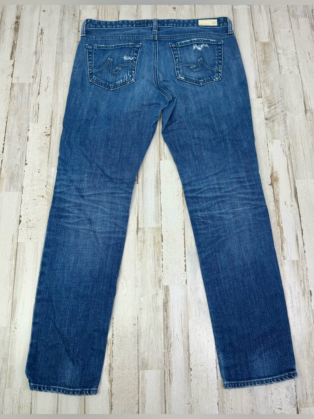 AG Adriano Goldschmied Jeans Womens 30R Blue Stilt Cigarette Leg Fit - Picture 9 of 11